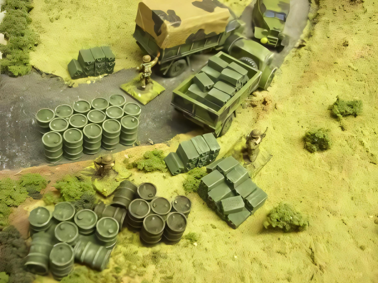 1:72 44GAL OIL DRUM STACKS x 2