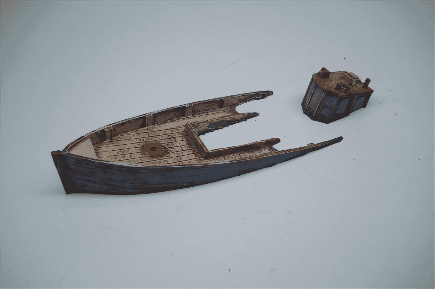 1:76 DOWN BY THE STERN FISHING BOAT