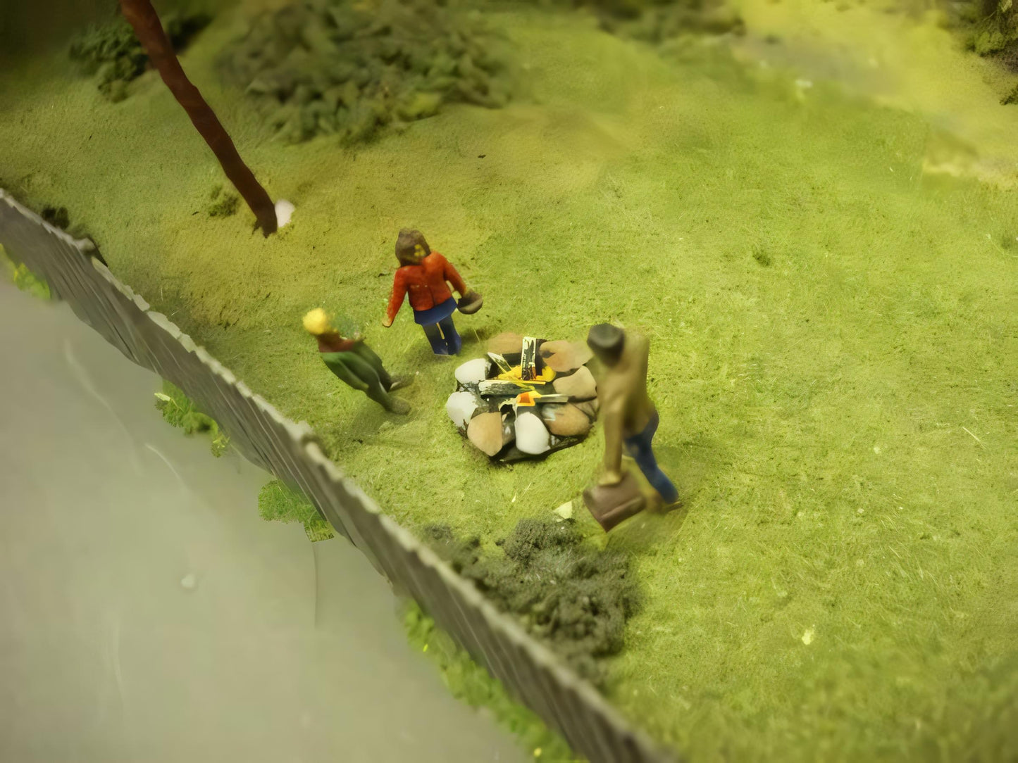 1:76 BRAZIER AND CAMP FIRE pack of 4 models