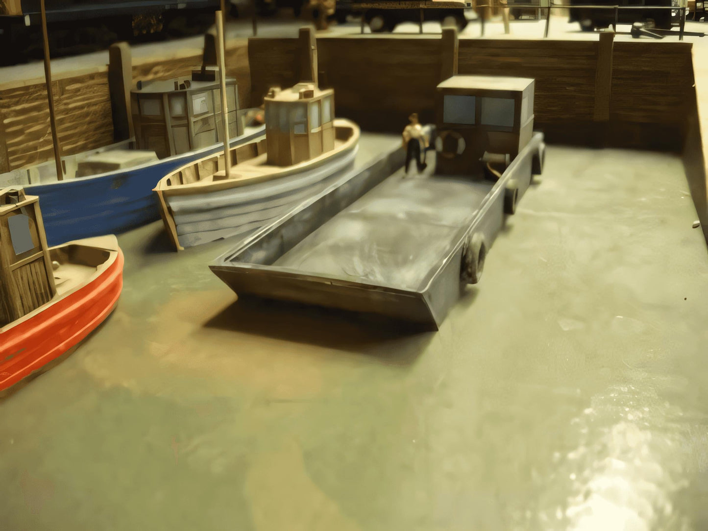 1:76 FLAT BOTTOMED WORKS BOAT