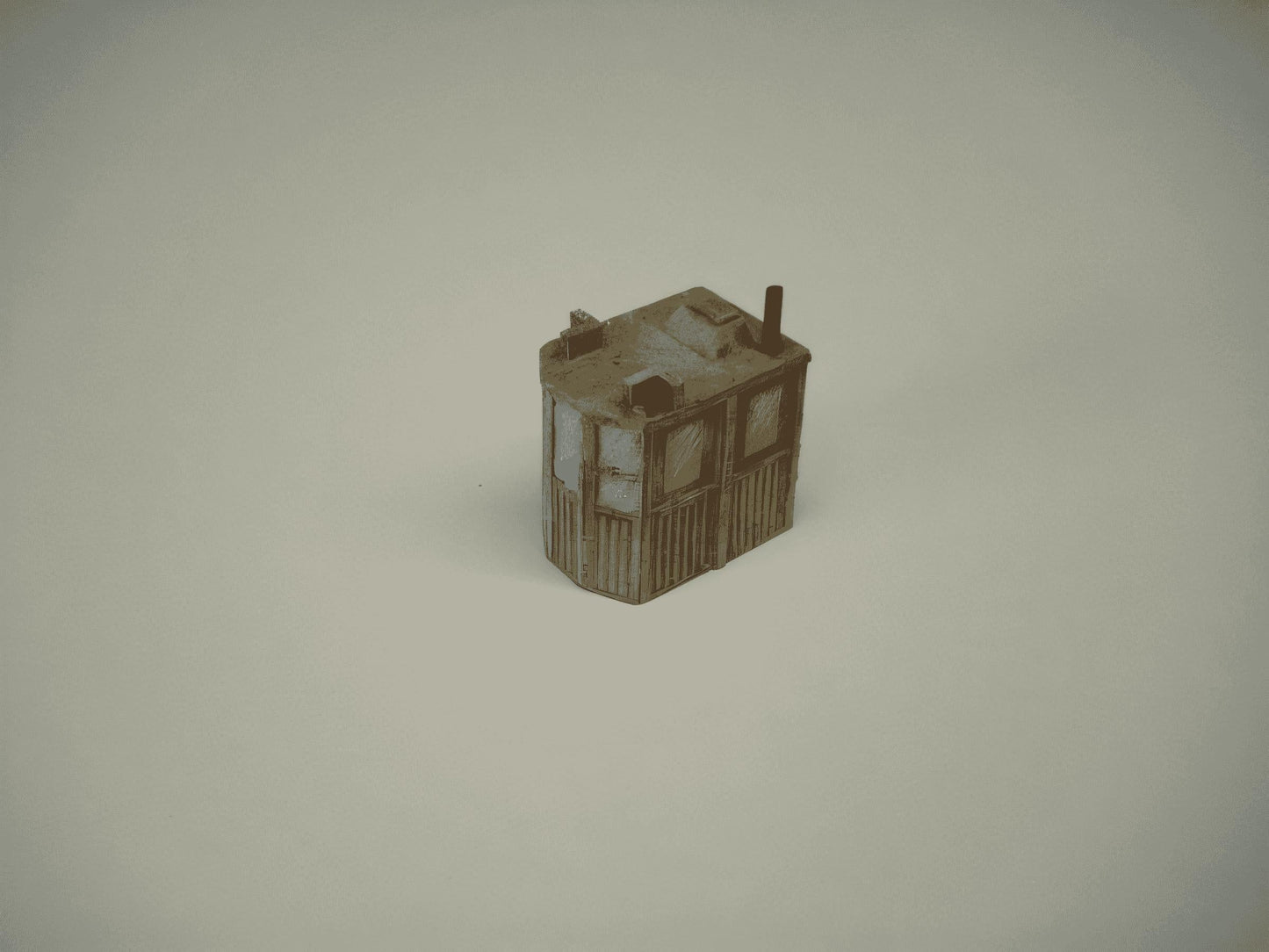 1:76 WOODEN WHEELHOUSE
