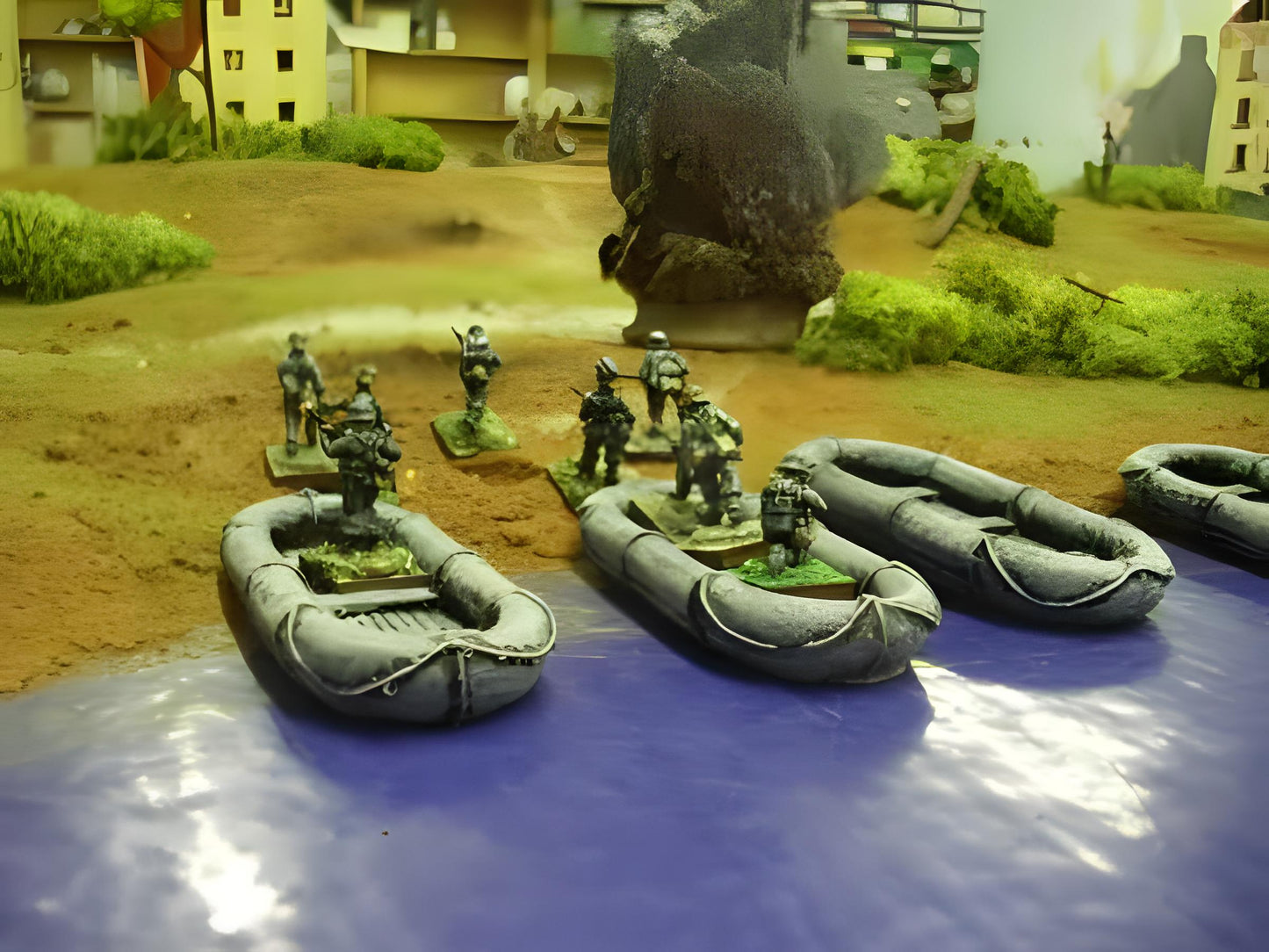 1:72 RUBBER ASSAULT BOAT (pack of 2)