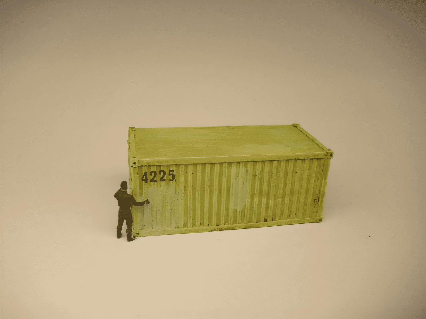 1:72 20ft SHIPPING CONTAINER (pack of 2 )