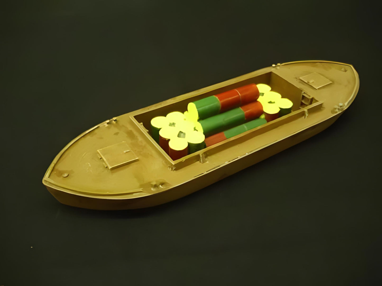 1:76 DUMB BARGE 44ft WATERLINE RIVER CRAFT