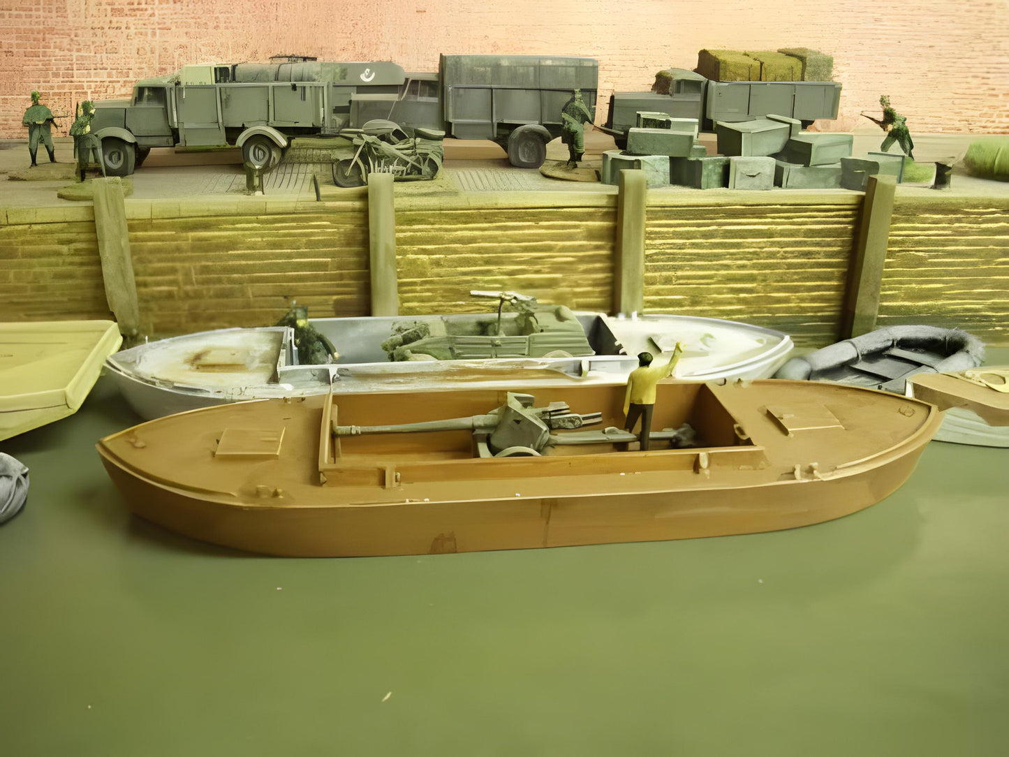 1:76 DUMB BARGE 44ft WATERLINE RIVER CRAFT