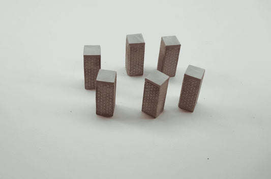 1:76  BRICK WALL COLUMN x 6
