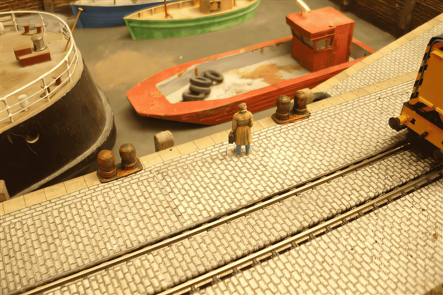 1:76  TWIN BOLLARDS pack of 4 castings