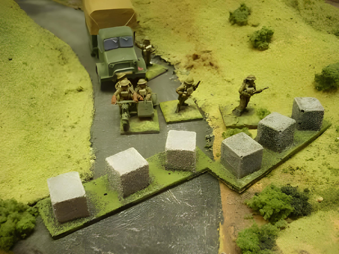 1:72 CONCRETE CUBE ANTI TANK TRAPS