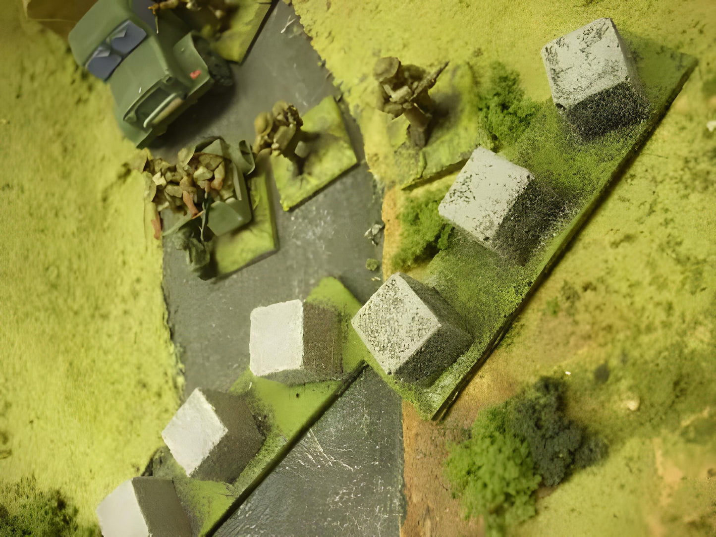 1:72 CONCRETE CUBE ANTI TANK TRAPS