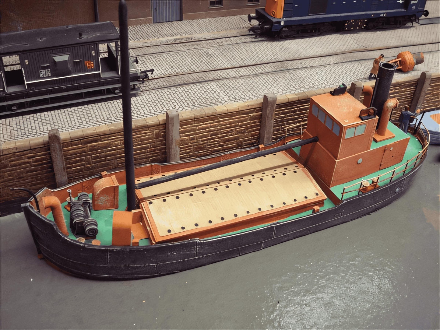 1:76 CLYDE PUFFER WATERLINE MODEL