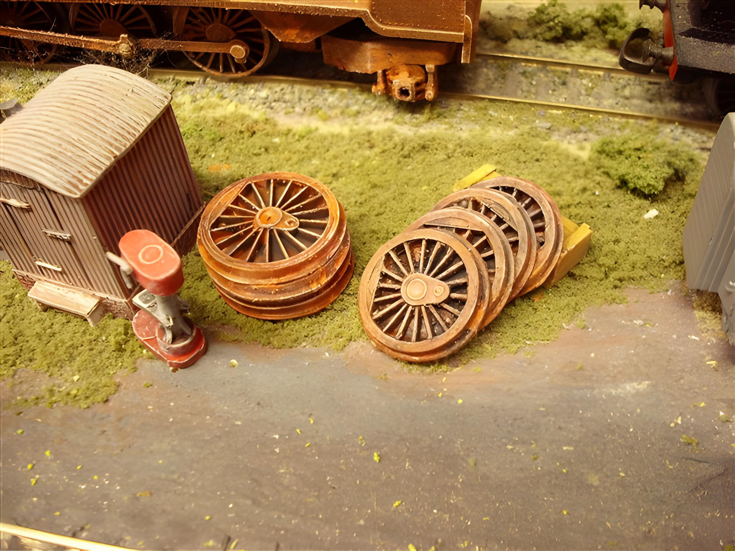 1:76  SCRAP LOCO WHEEL PILES x 2