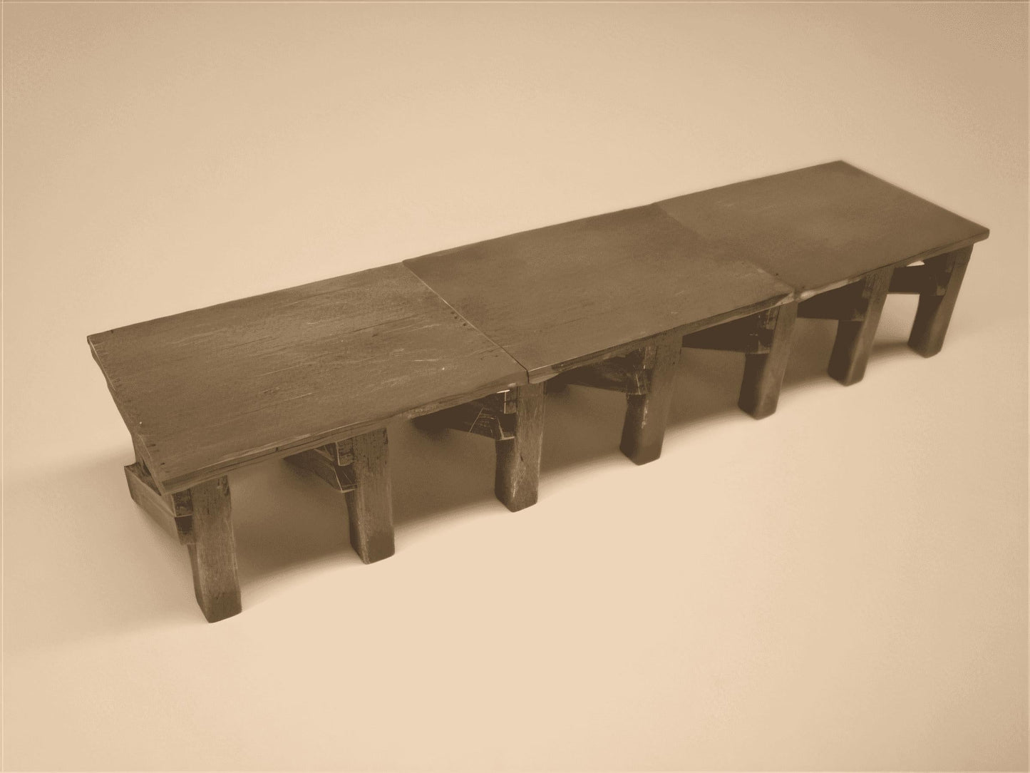 1:76 WOODEN PIER DECK ROTTED