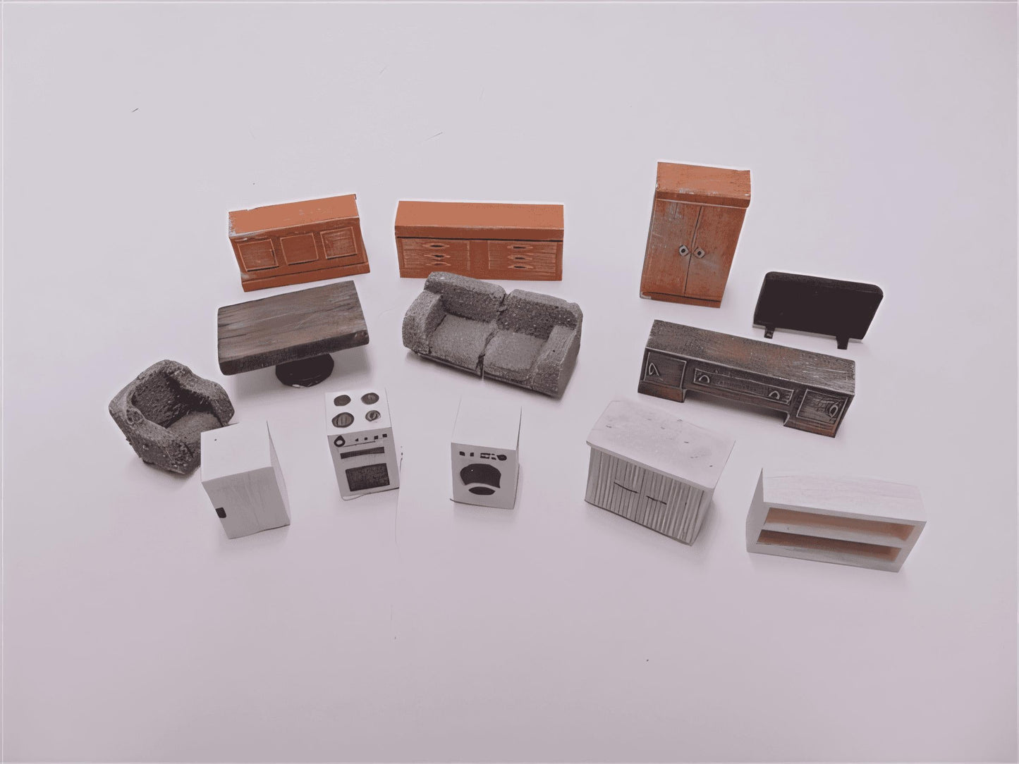 1:76 MODERN FURNITURE ASSORTMENT 13 piece