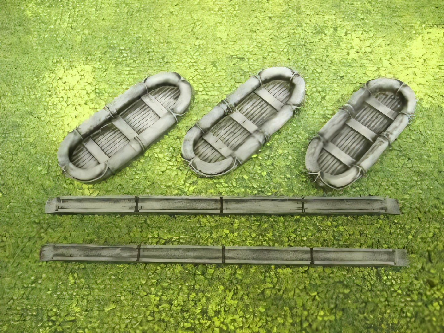 1:72 3 BOAT PONTOON BRIDGE