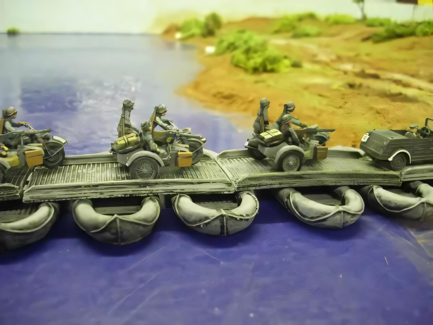 1:72 5 BOAT PONTOON BRIDGE