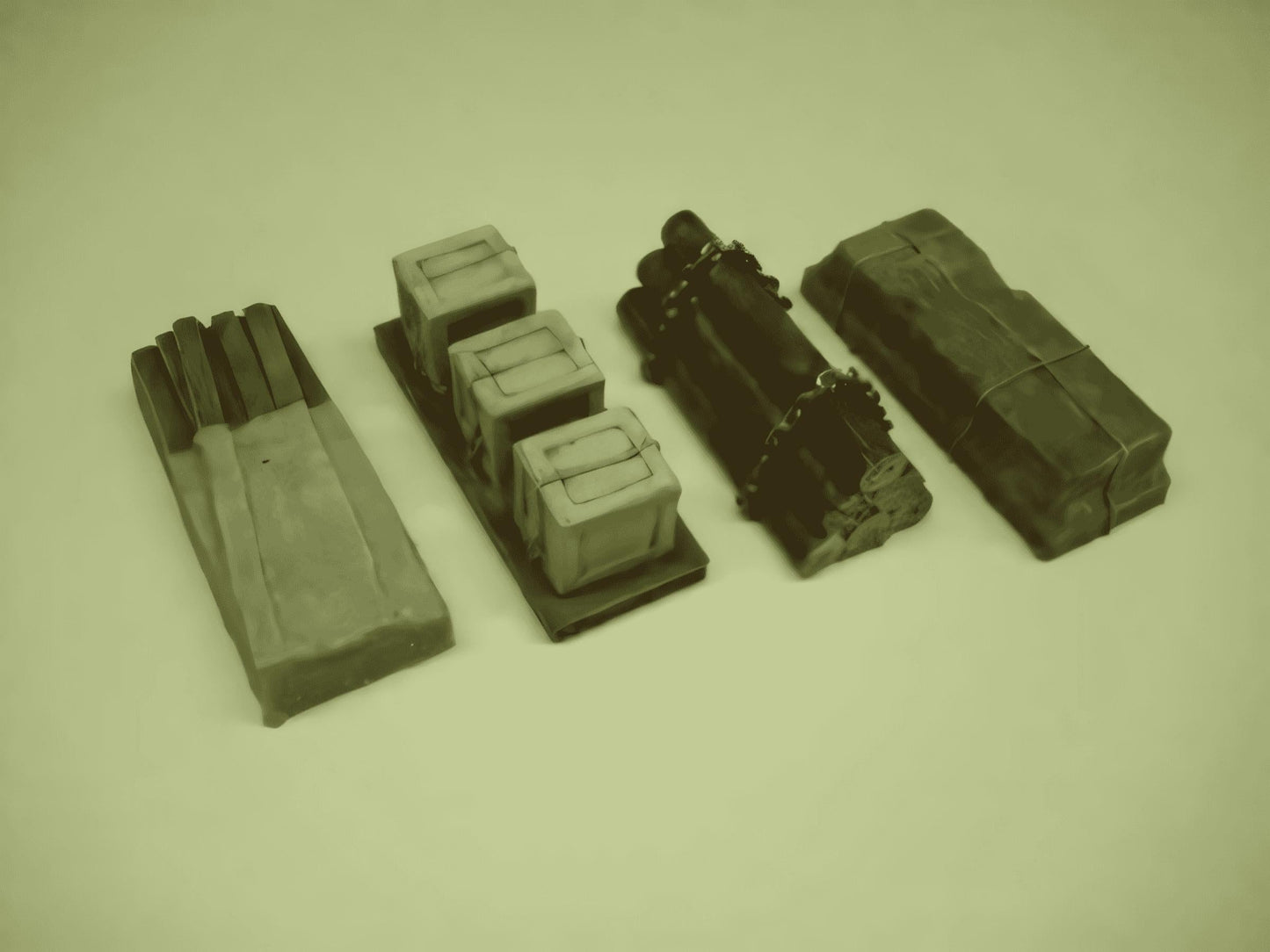 1:76 RAILWAY WAGON LOAD 'b' x 4