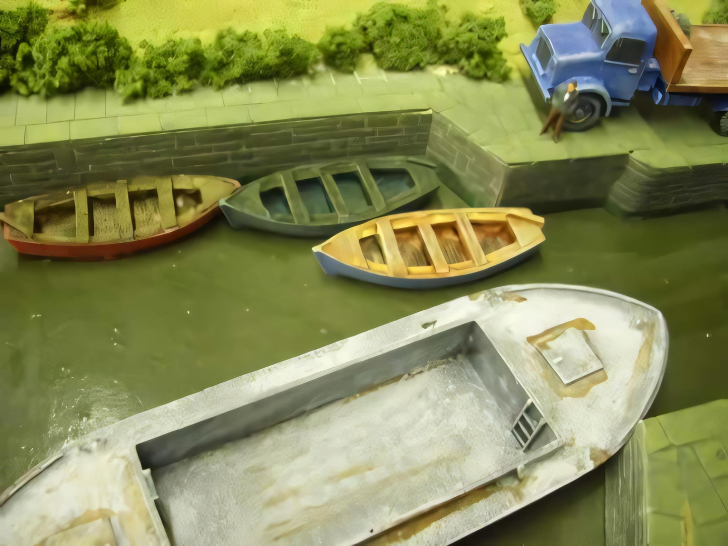 1:76 LARGE ROWING BOAT