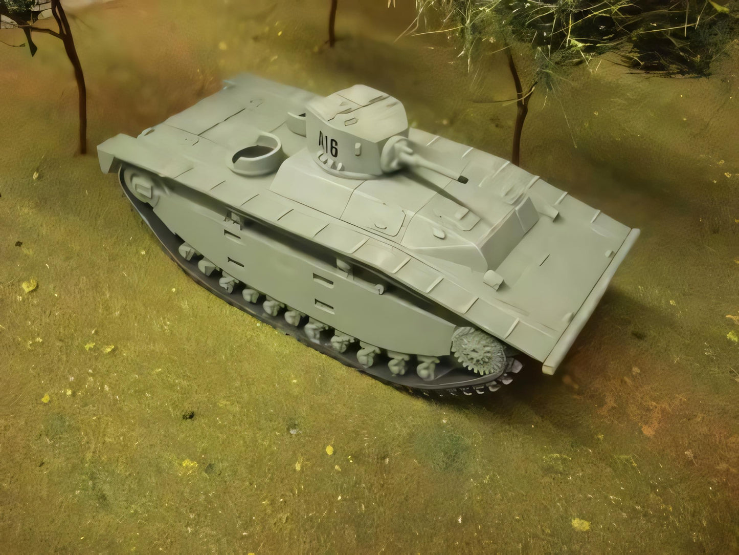 28mm LVT(A)1 AMPHIBIOUS TRACTOR WITH STUART TURRET