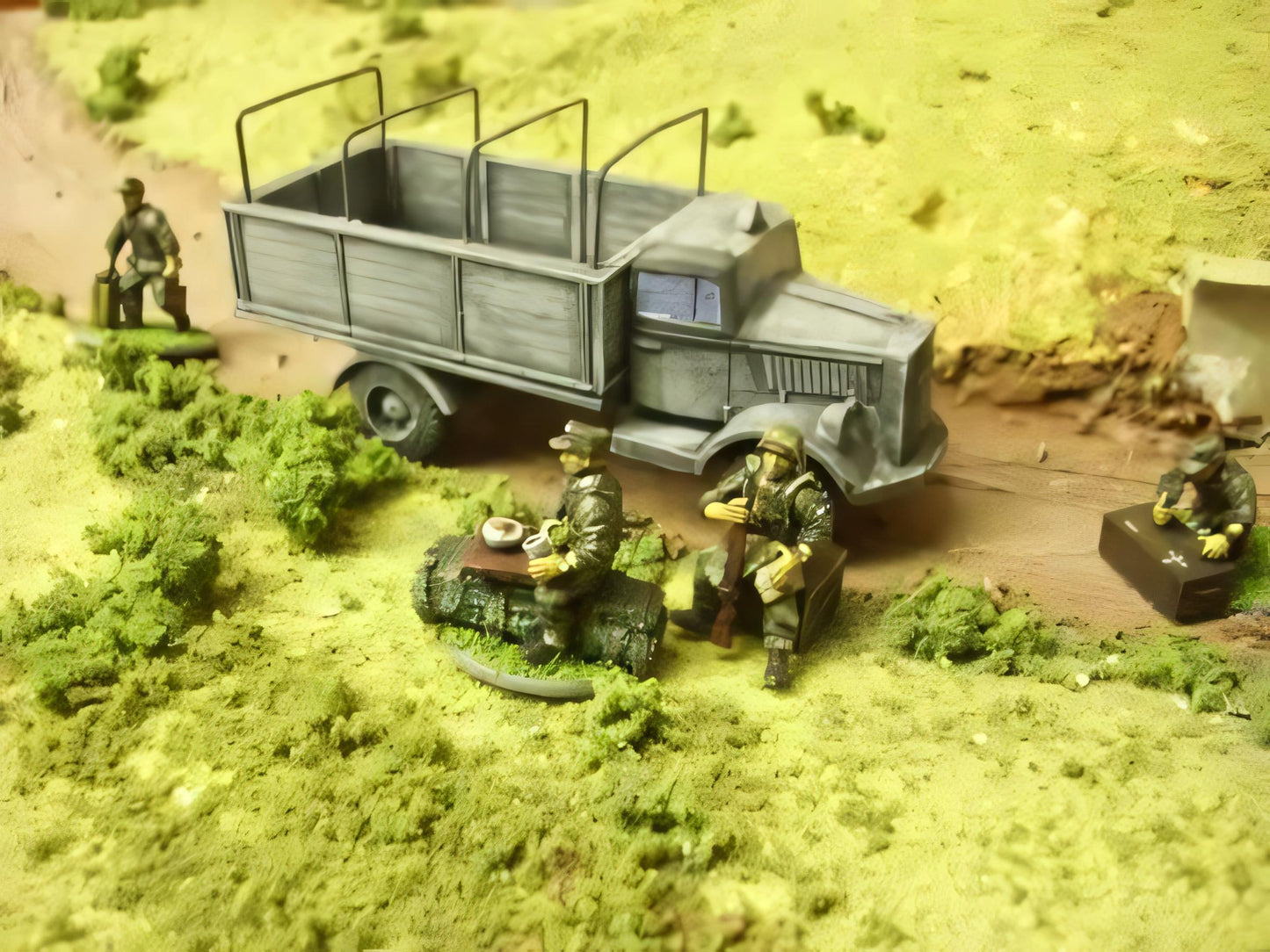 28mm BATTLEPACK OPEL BLITZ CARGO TRUCK x3