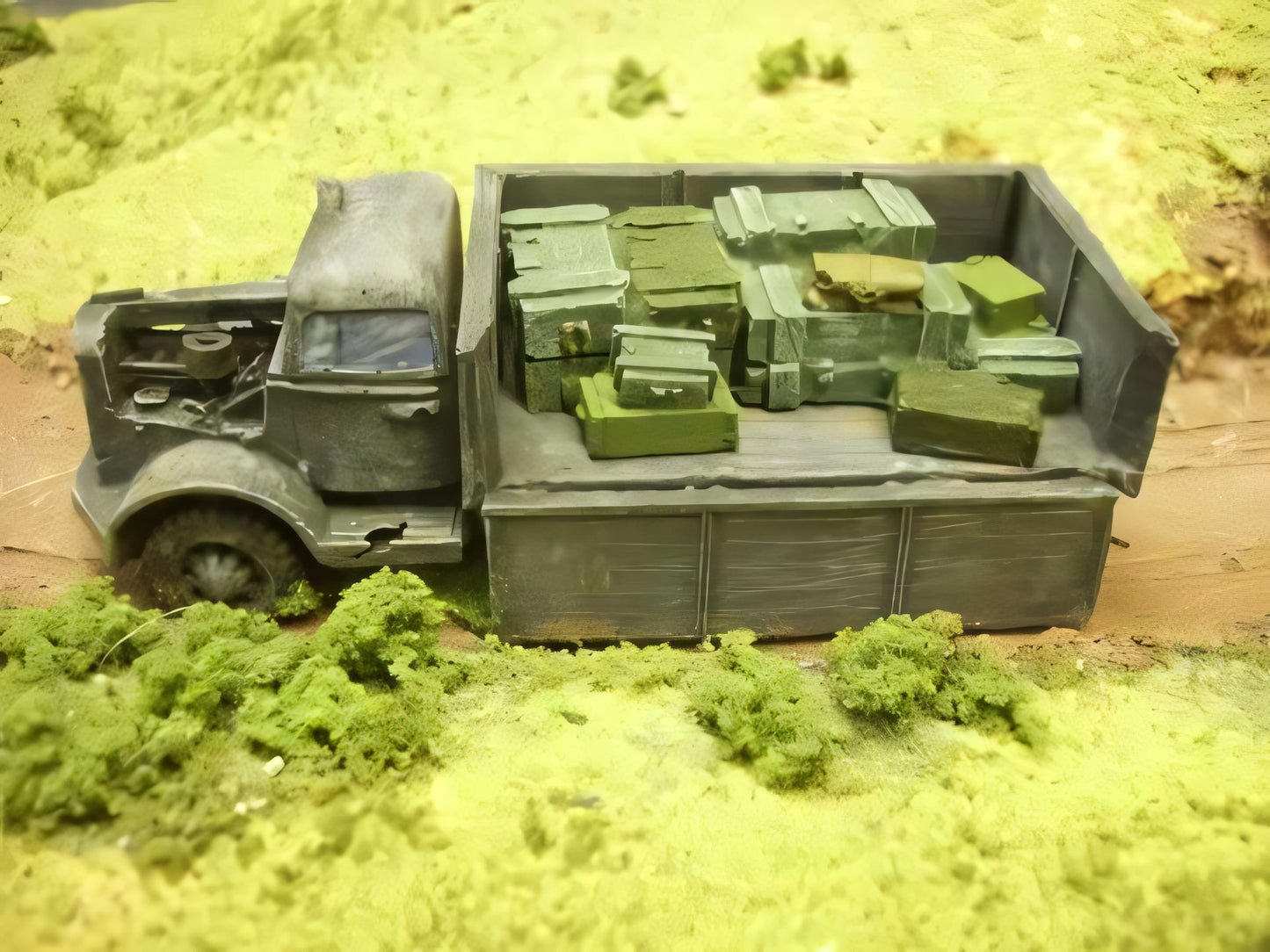 28mm SHOT UP OPEL BLITZ TRUCK