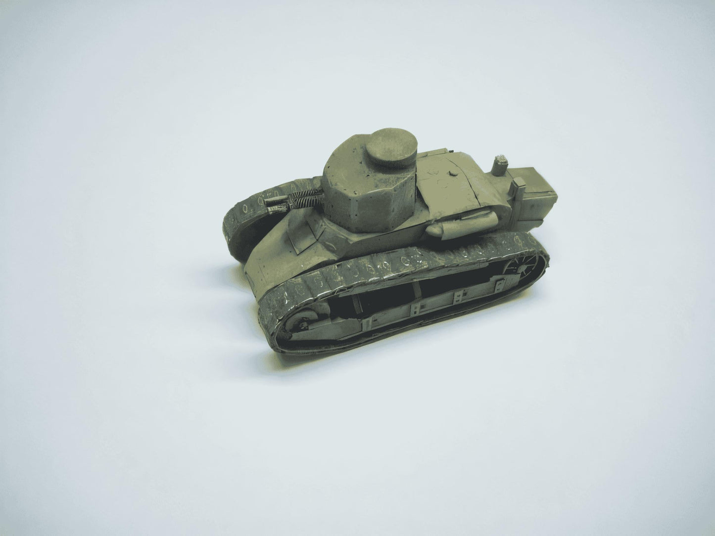 28mm FIAT 3000 TANK WITH TWIN 6.5mm TURRET