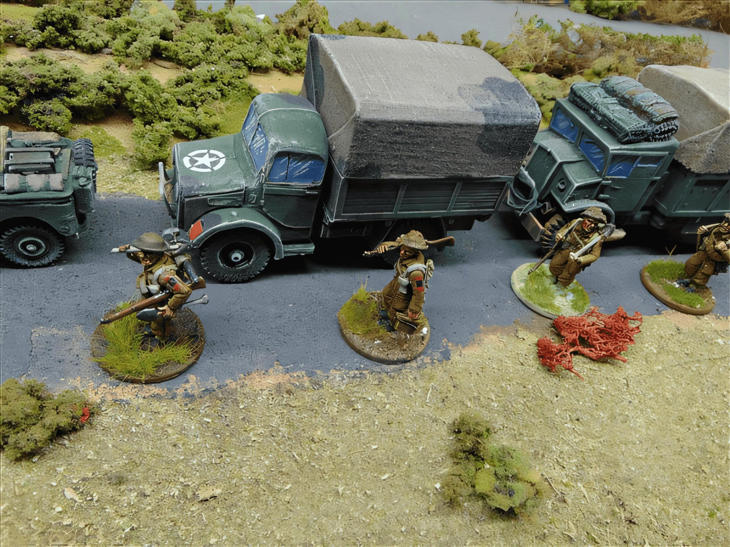 28mm BEDFORD OXD WW2 BRITISH ARMY TRUCK