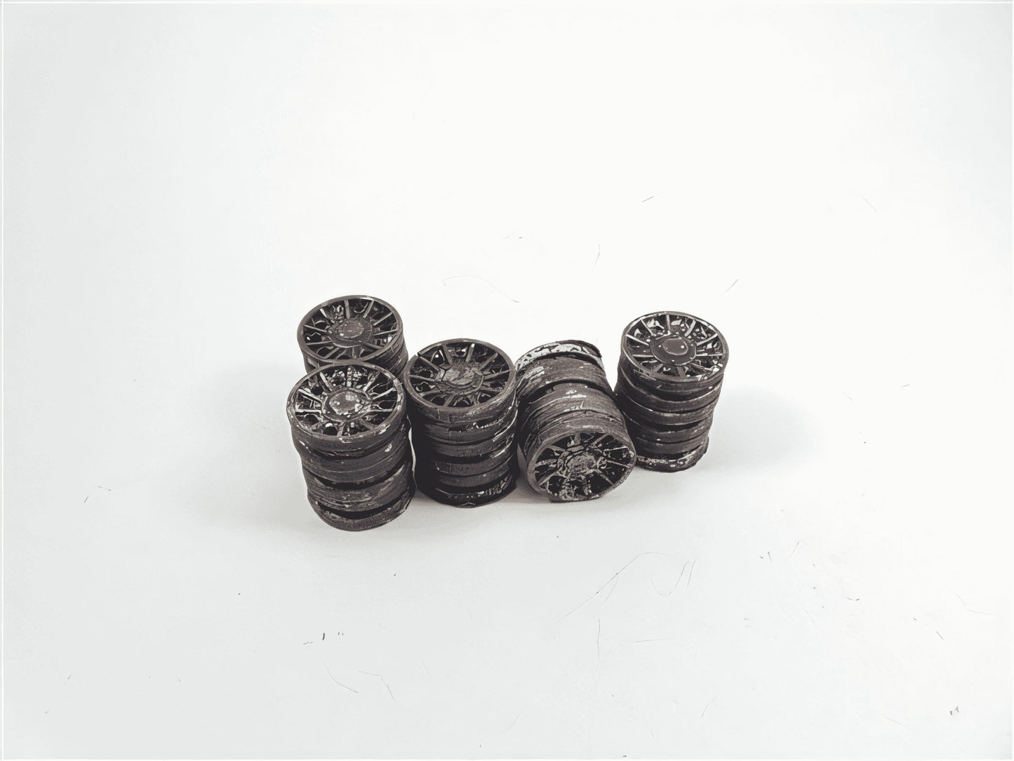 28mm STALINGRAD FACTORY SPARES. T34 ROAD WHEELS (5 pack)