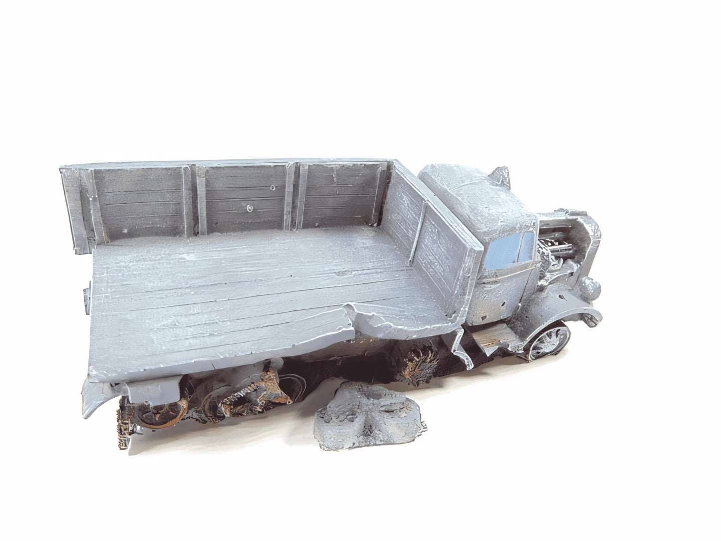 28mm BATTLE WRECK OPEL MAULTIER TRUCK