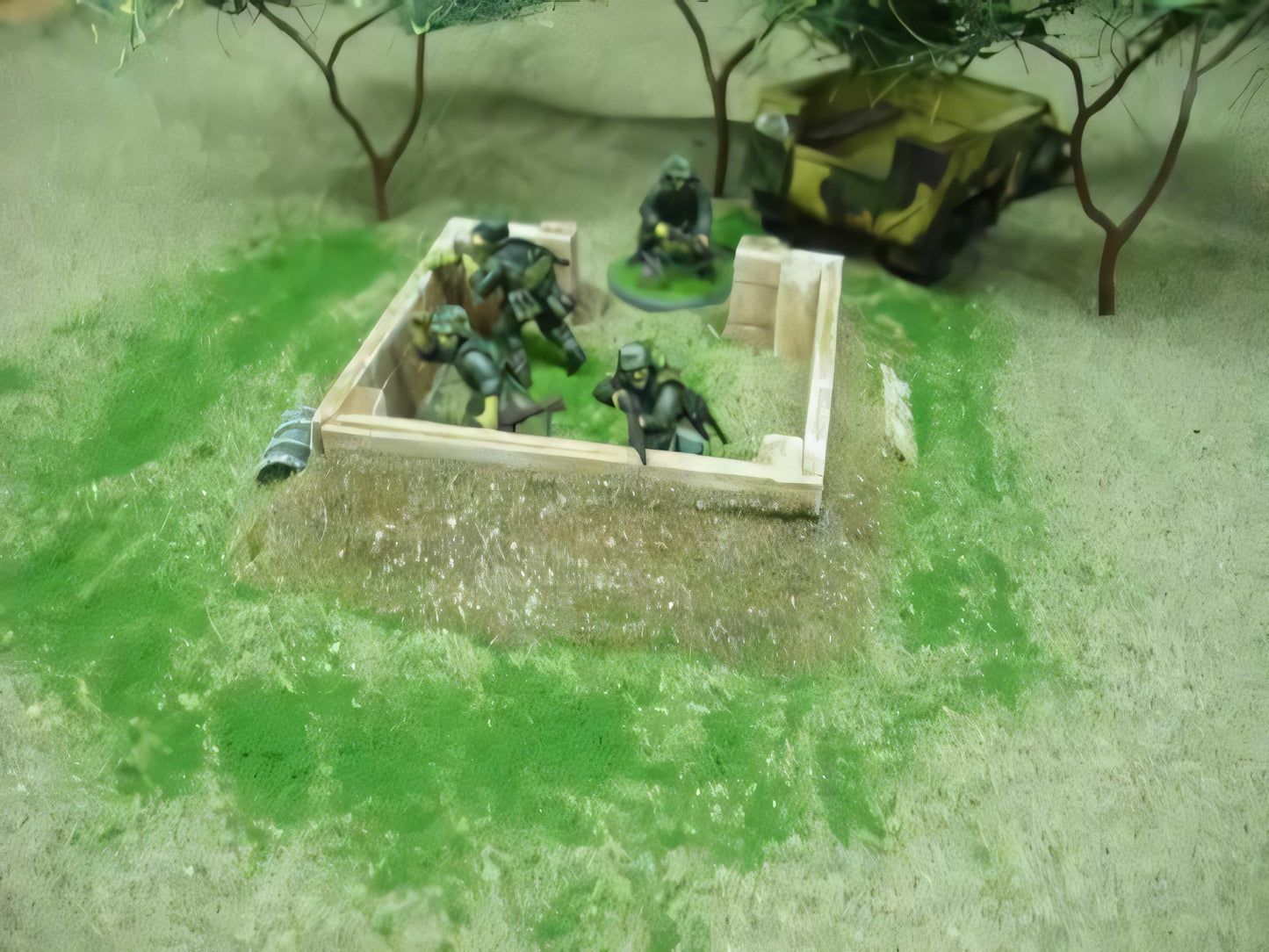 28mm SQUARE TIMBER EMPLACEMENT