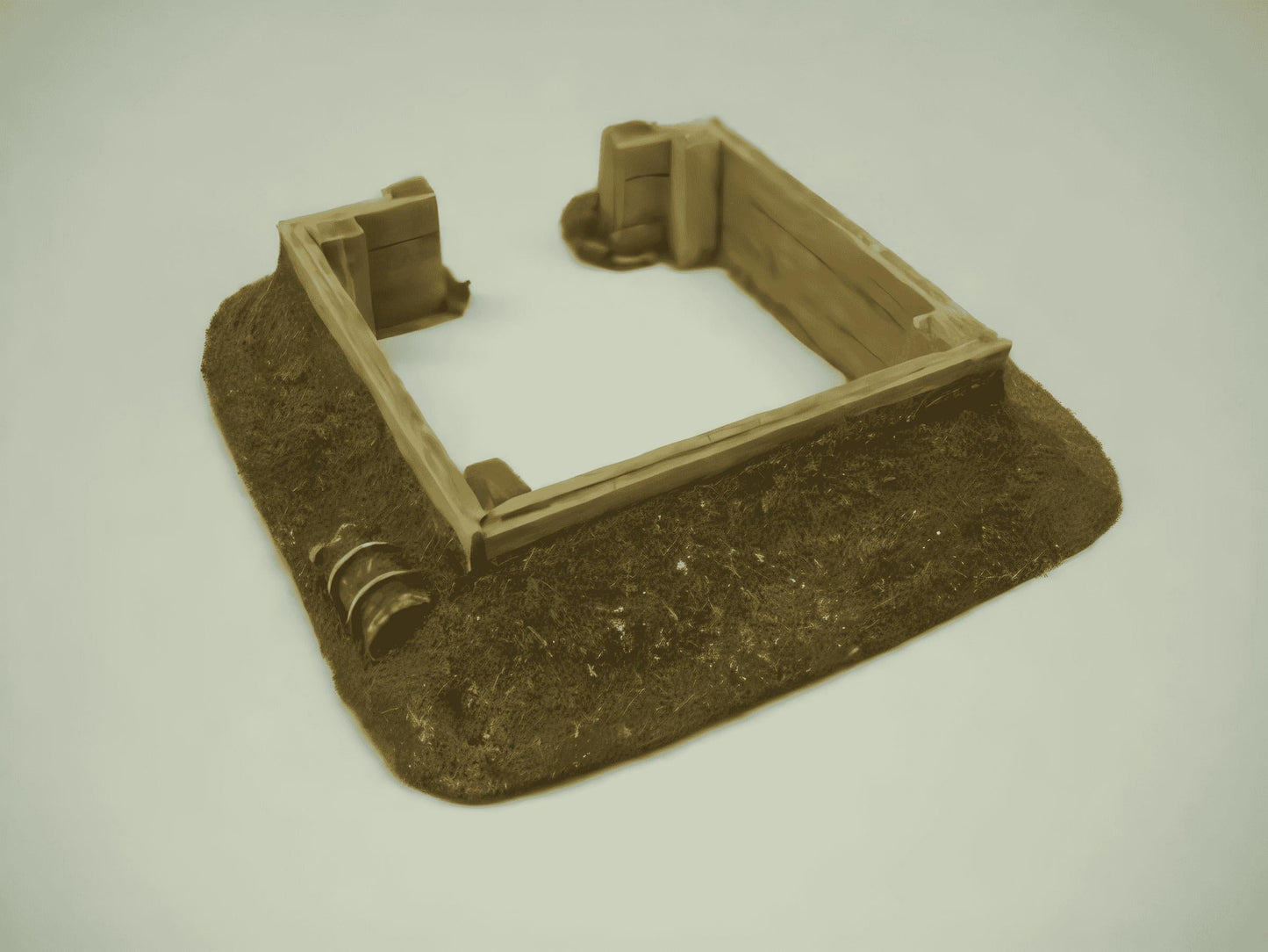 28mm SQUARE TIMBER EMPLACEMENT