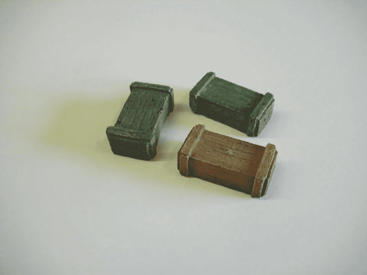 28mm WEAPON/AMMO BOXES x 3