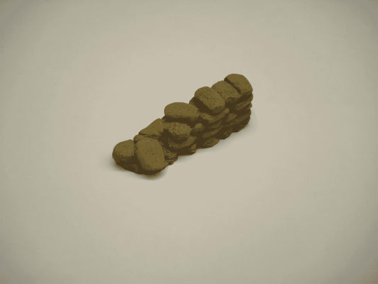 28mm SANDBAG WALL UNDER CONSTRUCTION