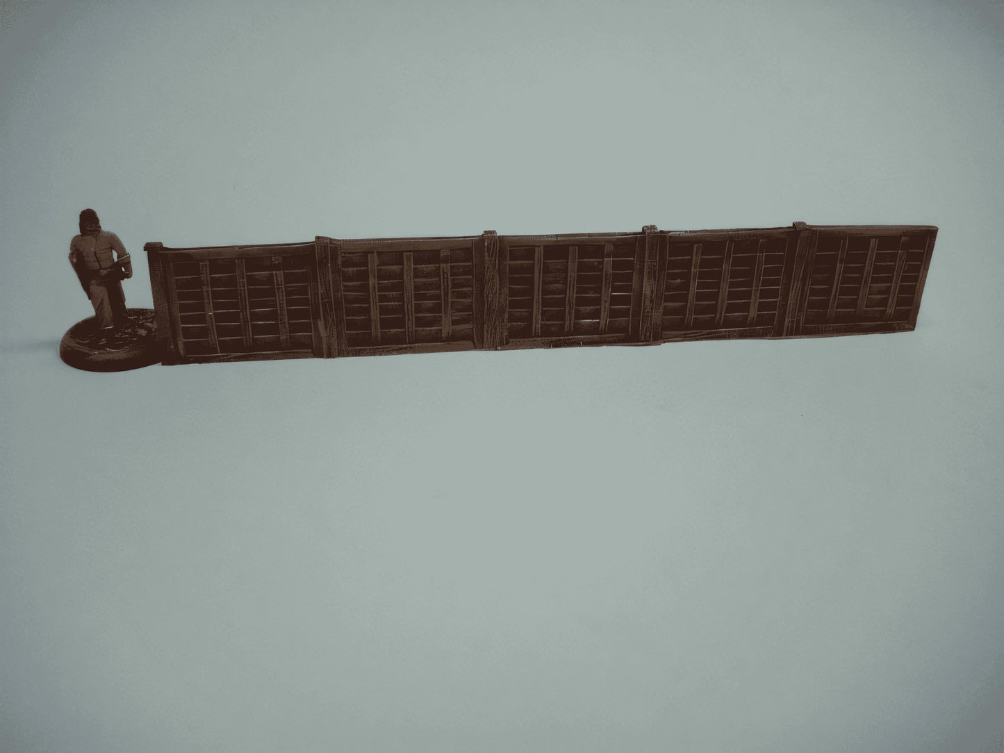 28mm 5 PANEL WOODEN FENCE (3 pack)