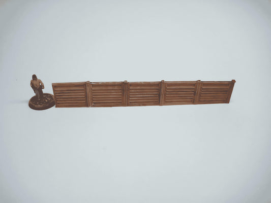 28mm  5 PANEL WOODEN FENCE (3 pack)