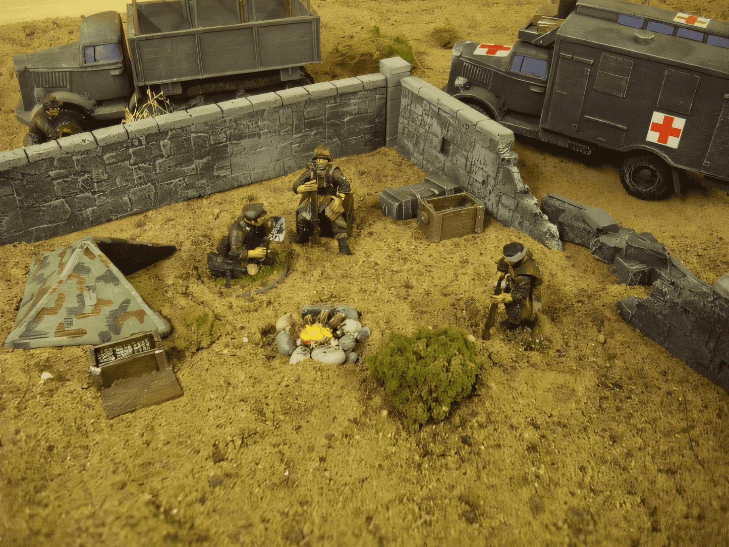 28mm STONE WALL SET