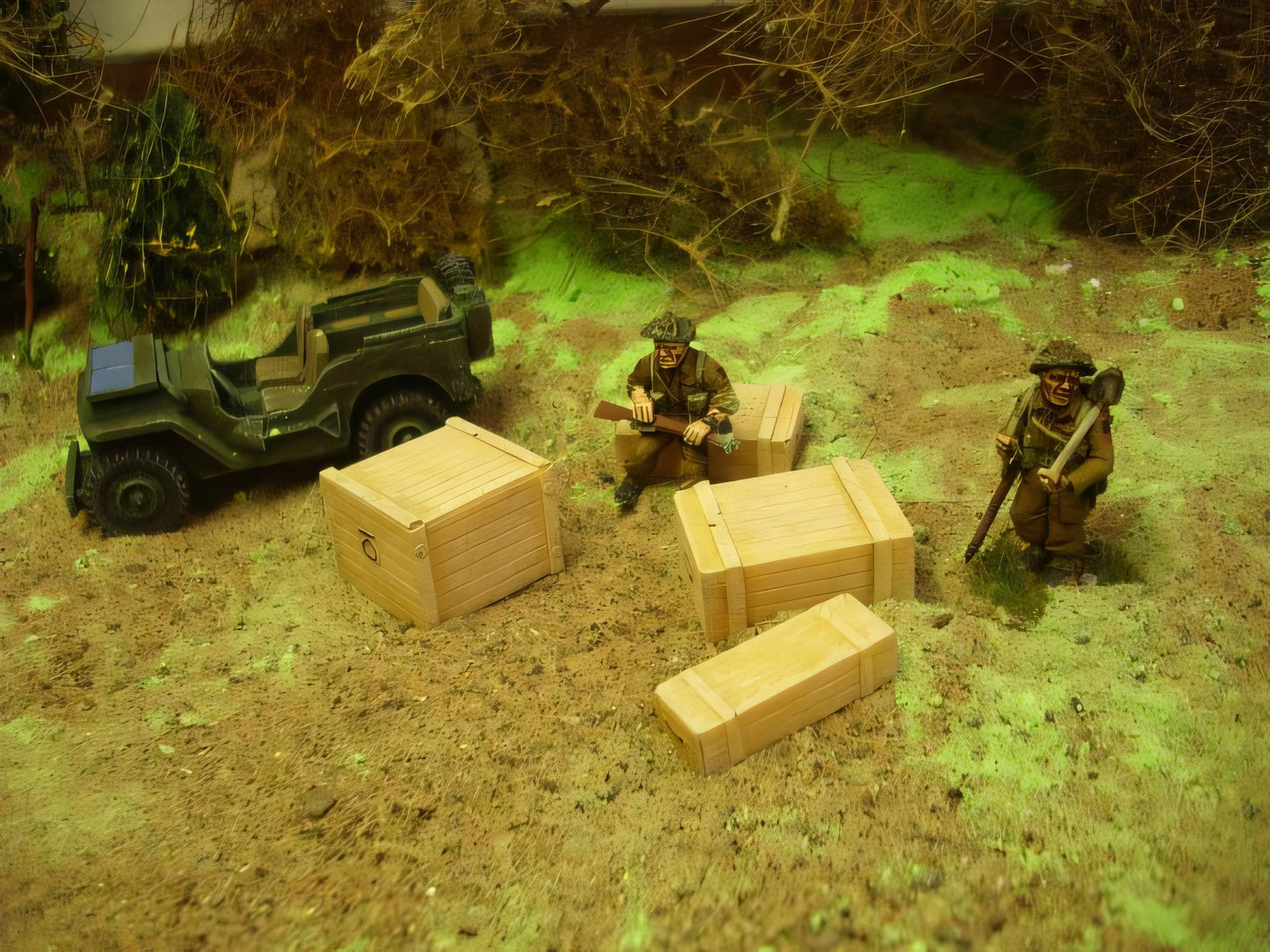 28mm WOODEN SUPPLY CRATES (pack of 8)