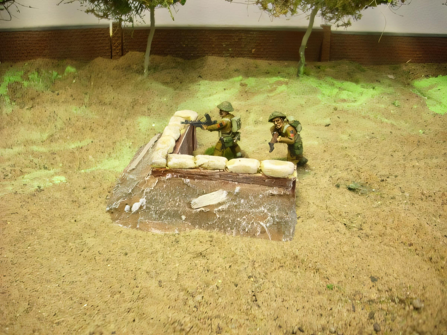 28mm L SHAPE TIMBER AND SANDBAG DEFENSE