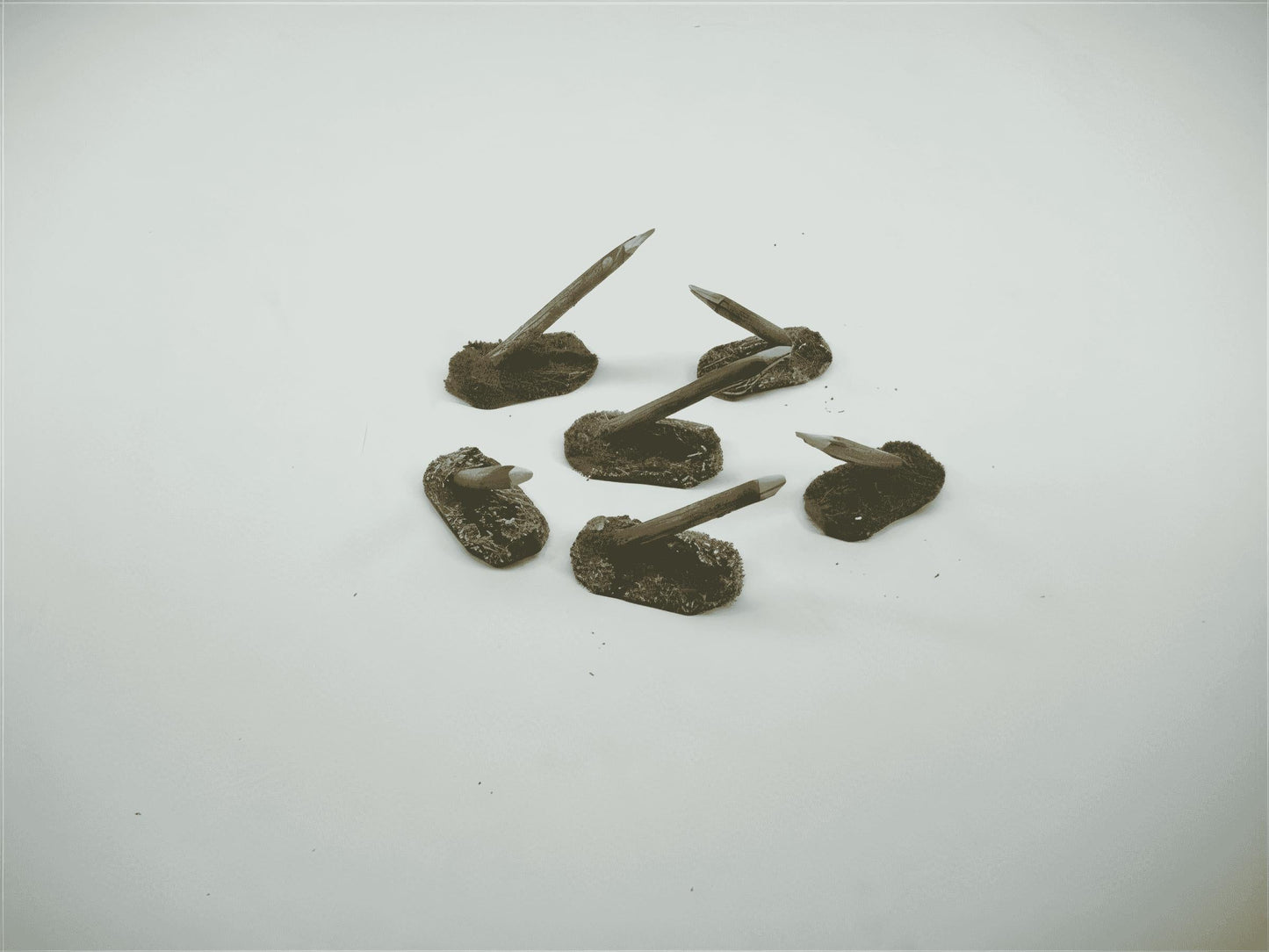 28mm WOODEN STAKES x 6