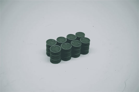 28mm STACK OF 8  44GAL OIL DRUMS