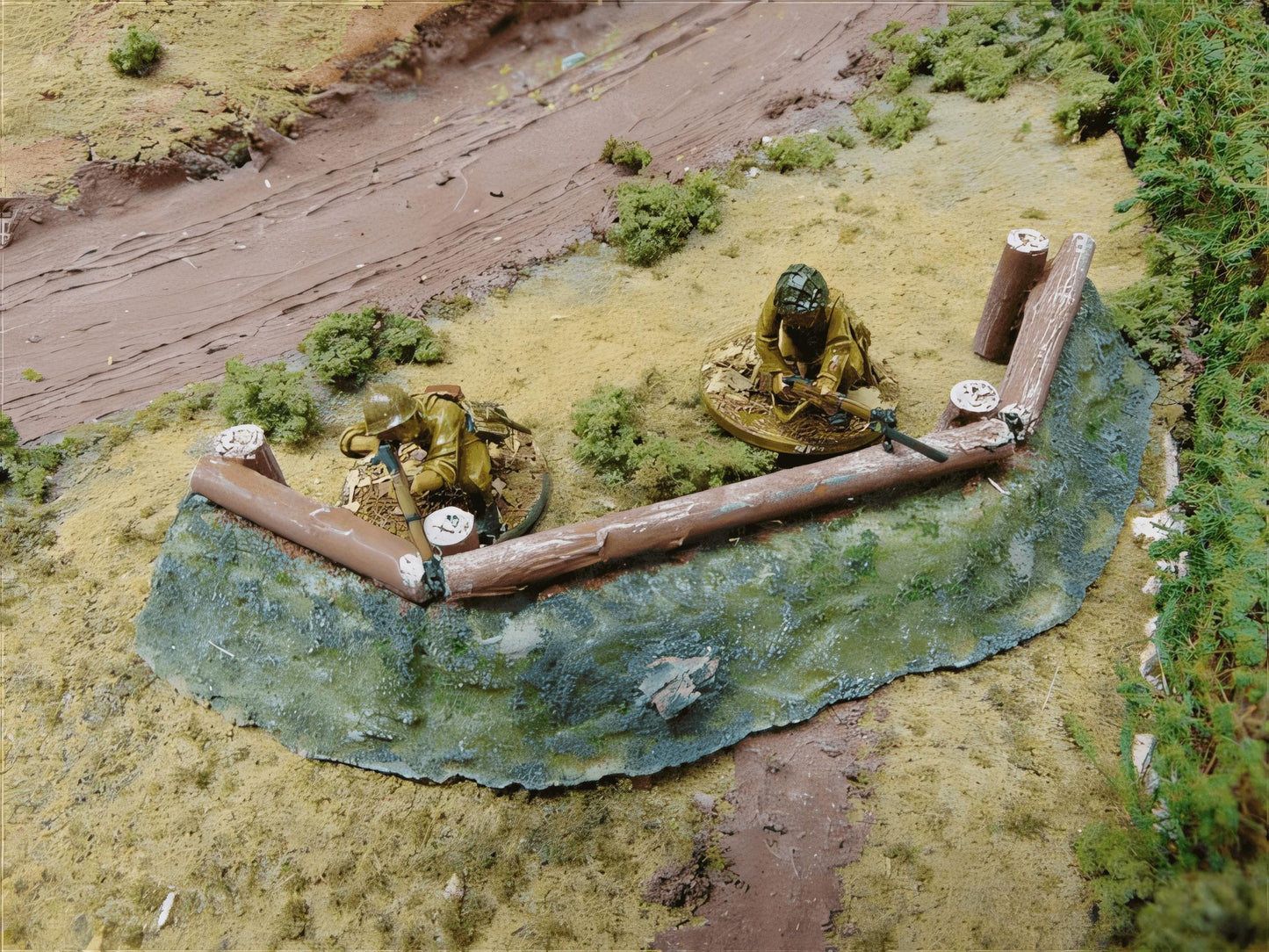 28mm LOG REINFORCED DEFENCE WORK