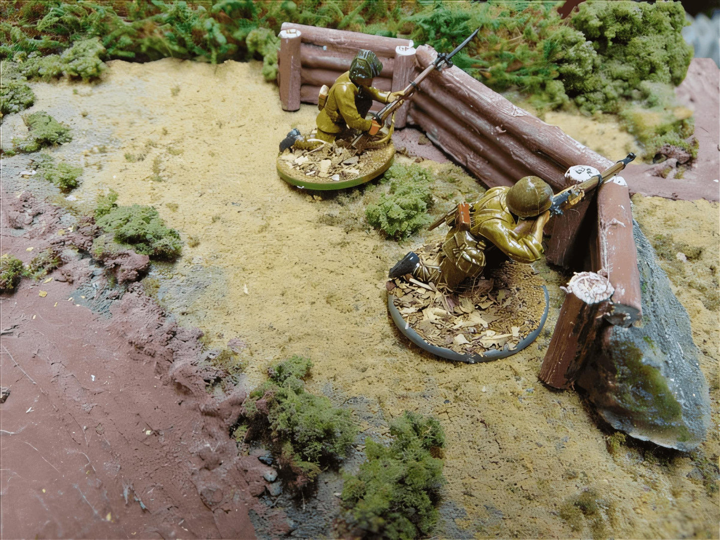 28mm LOG REINFORCED DEFENCE WORK