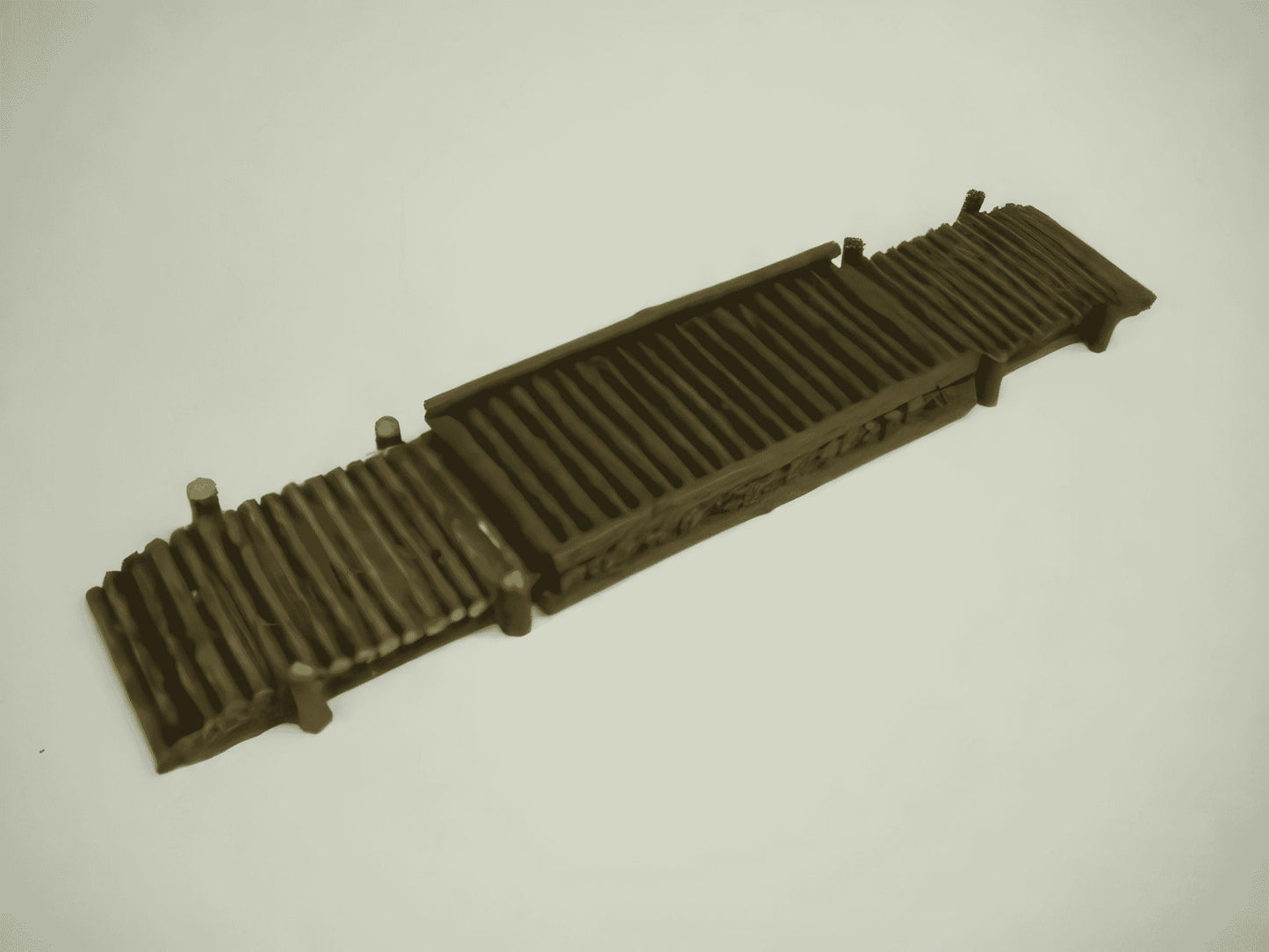 28mm LOG BRIDGE or ROPE PULLED FERRY 3pc