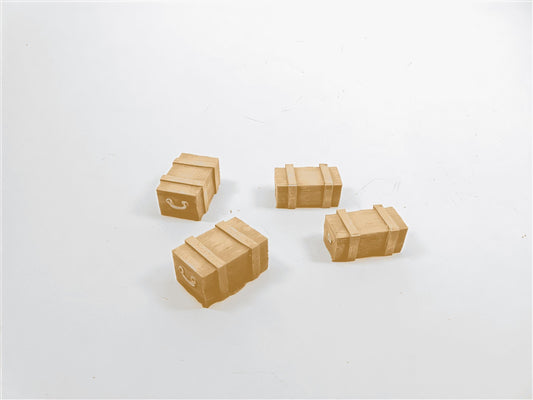 28mm  WOODEN AMMO BOXES (pack of 8)