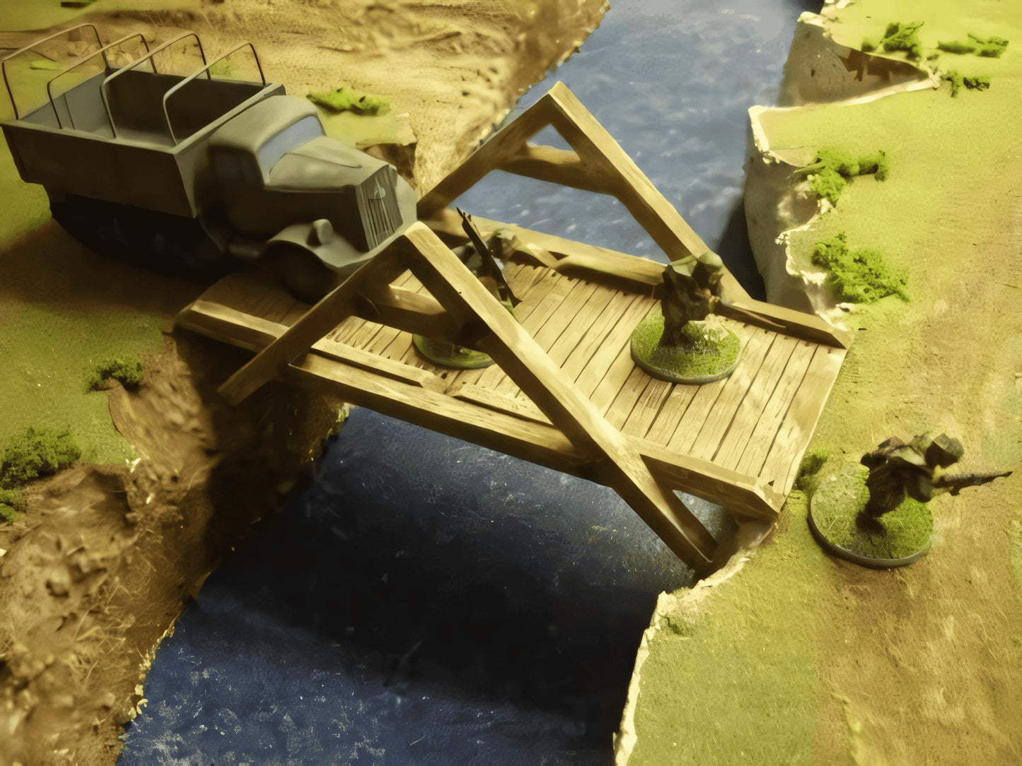 28mm TEMPORARY WOODEN BRIDGE