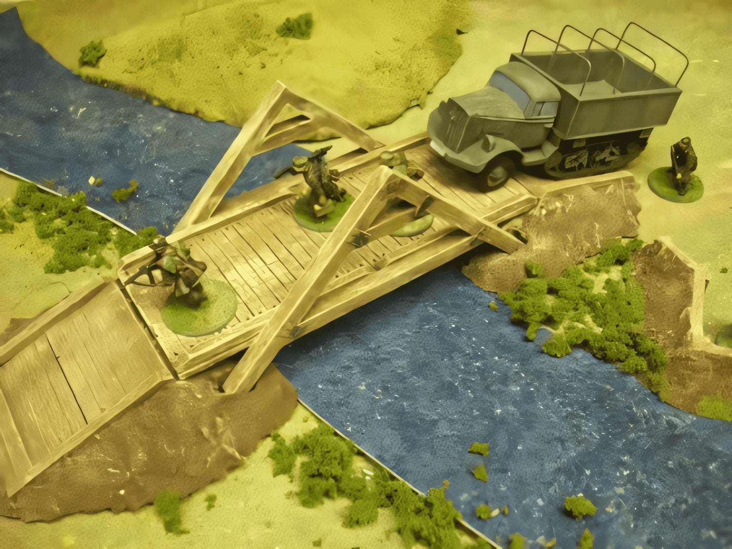28mm TEMPORARY WOODEN BRIDGE