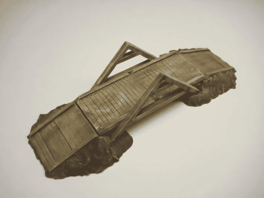 28mm TEMPORARY WOODEN BRIDGE