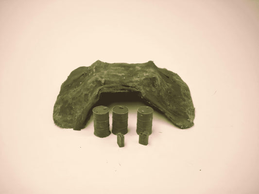 28mm  CAMO NET COVERED FUEL DUMP
