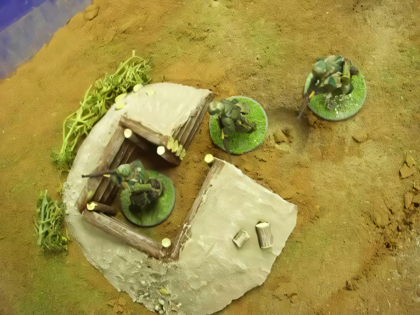 28mm SMALL SQUARE LOG BUNKER