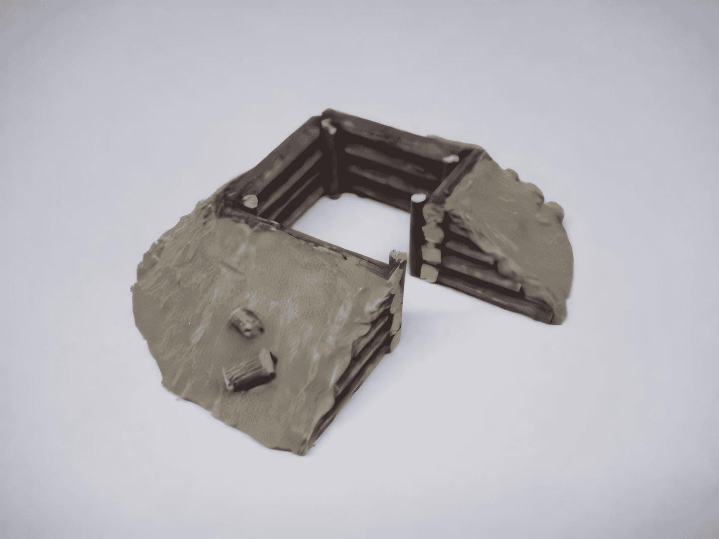 28mm SMALL SQUARE LOG BUNKER