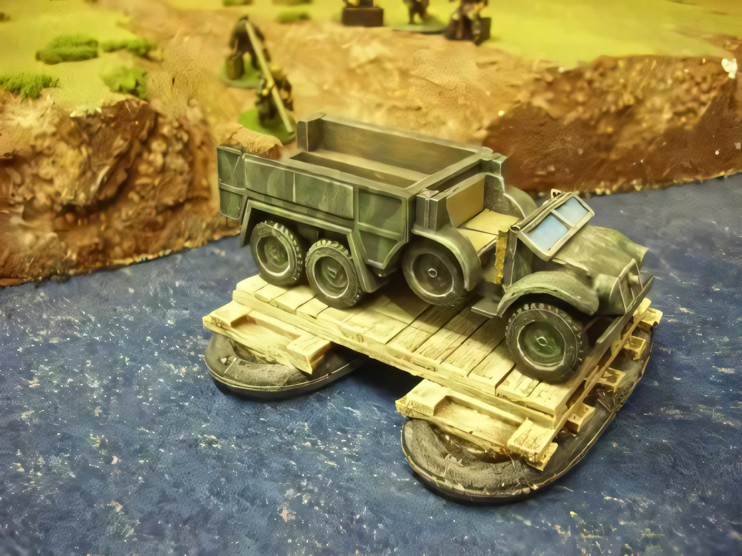 28mm WW2 INFLATABLE BOAT RAFT. EASTERN FRONT